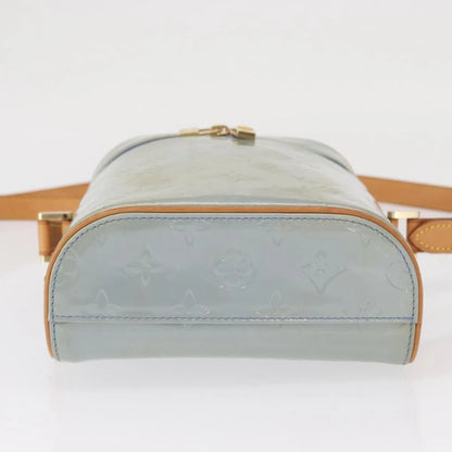 Louis Vuitton Sullivan Monogram Vernis, Blue, Patent Leather, Shoulder Bag