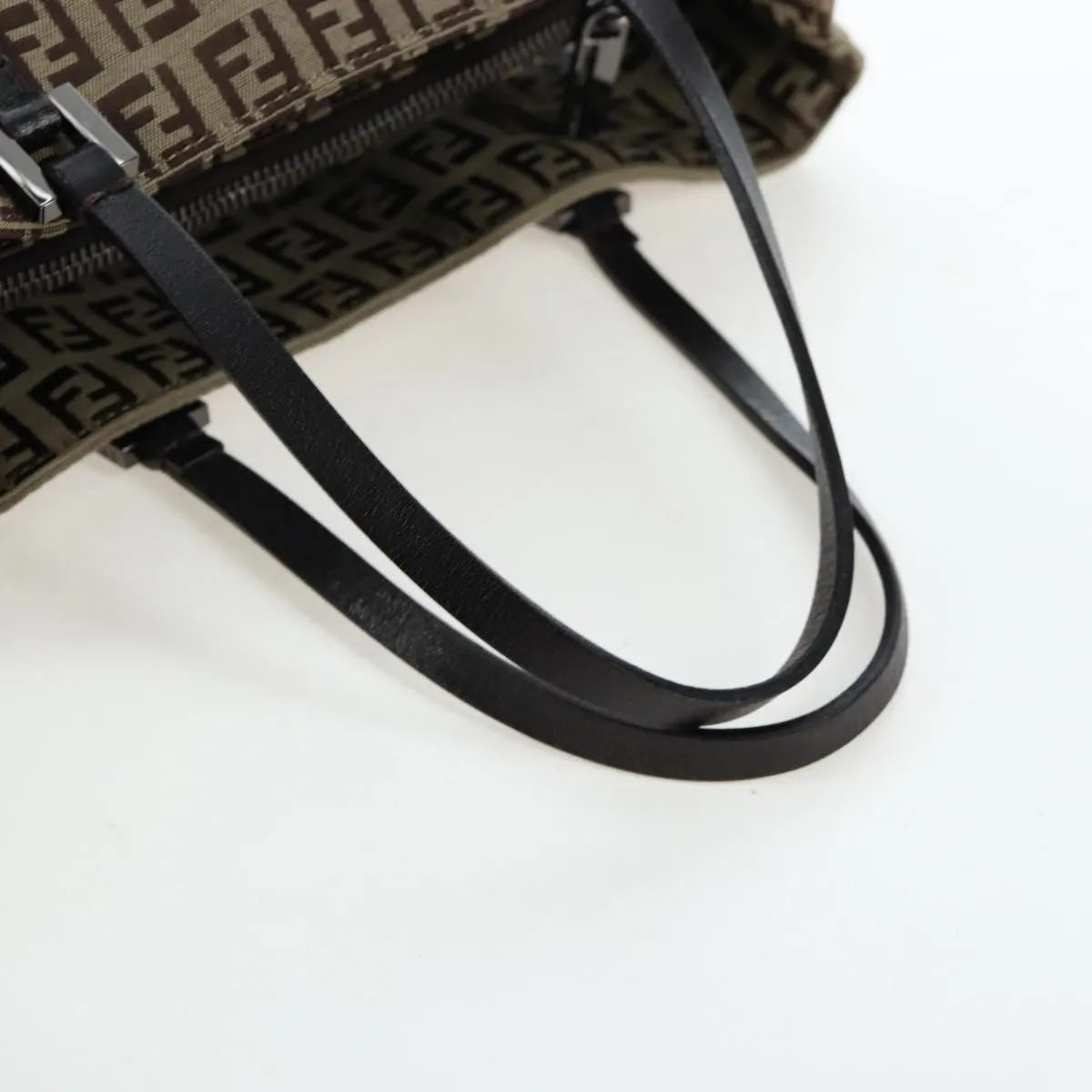 Fendi Vintage Shopping Tote Zucchino Canvas, Beige, Canvas, Shoulder Bag
