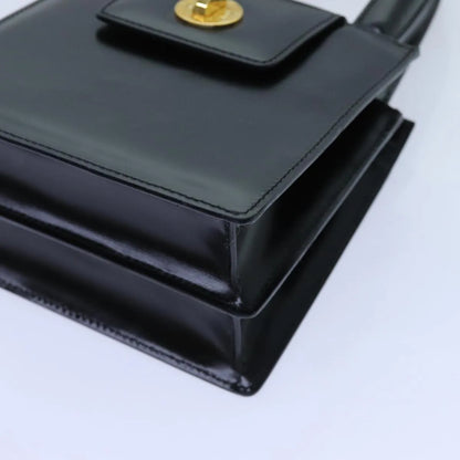 Bvlgari Handbag Leather, Black, Leather, Handbag