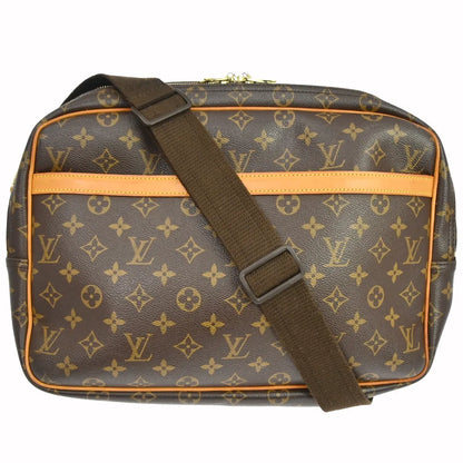 Louis Vuitton Reporter Monogram Canvas, Brown, Canvas, Shoulder Bag