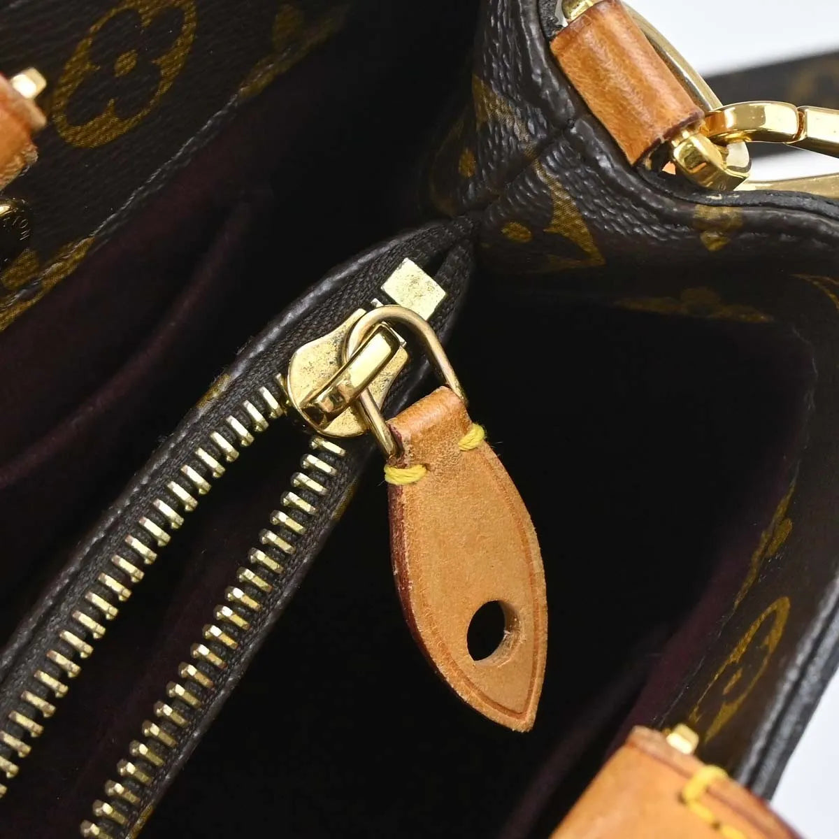 Louis Vuitton Montaigne Monogram, Brown, Canvas, Handbag