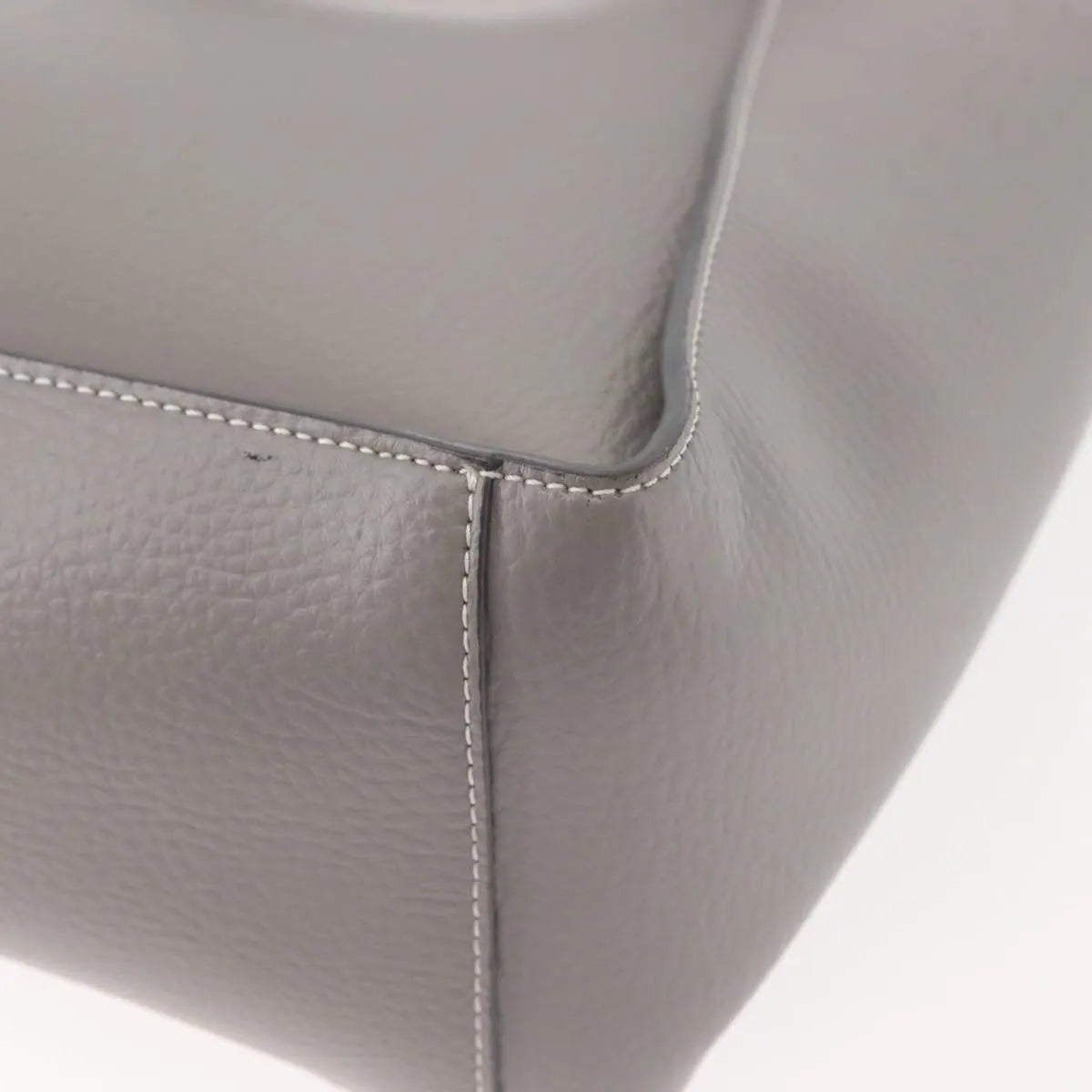 Stella McCartney Alter Tote Leather, Gray, Leather, Tote Bag