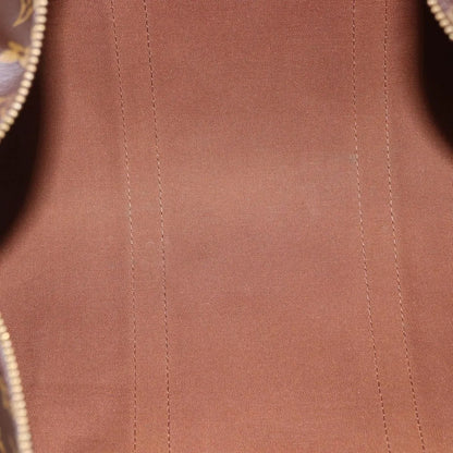 Louis Vuitton Keepall Bandoulière Monogram, Brown, Canvas, Travel Bag