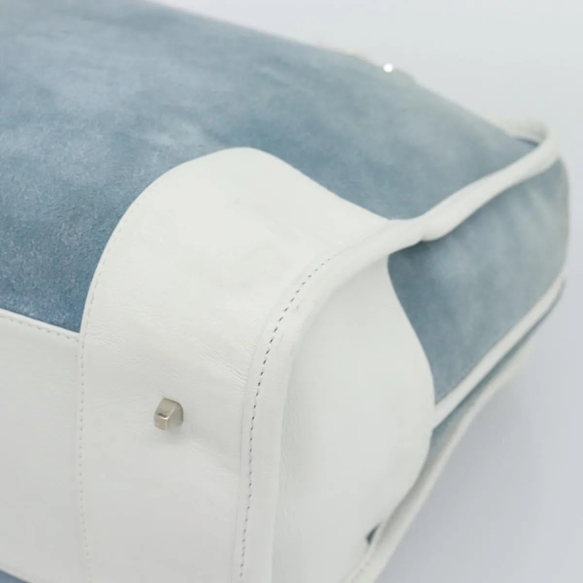 Loewe Amazona Suede, Blue, Suede, Handbag