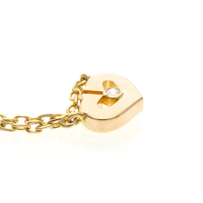 Cartier C Heart de Cartier Pendant 18K Rose Gold with Diamond, Gold, Pink Gold, Necklace