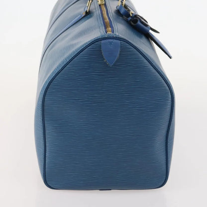 Louis Vuitton Keepall Epi Leather, Blue, Leather, Travel Bag