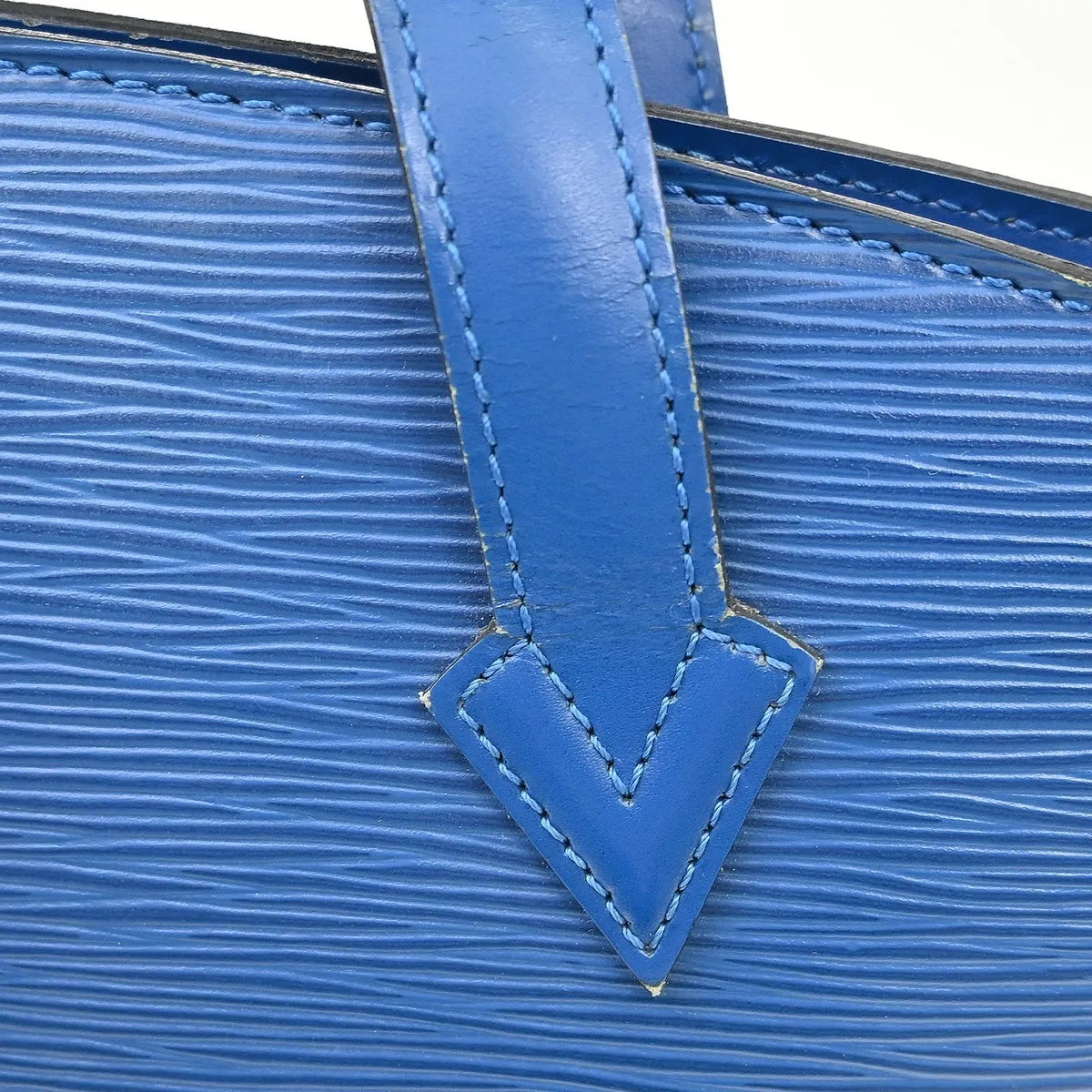 Louis Vuitton Saint Jacques Epi Leather, Blue, Leather, Handbag