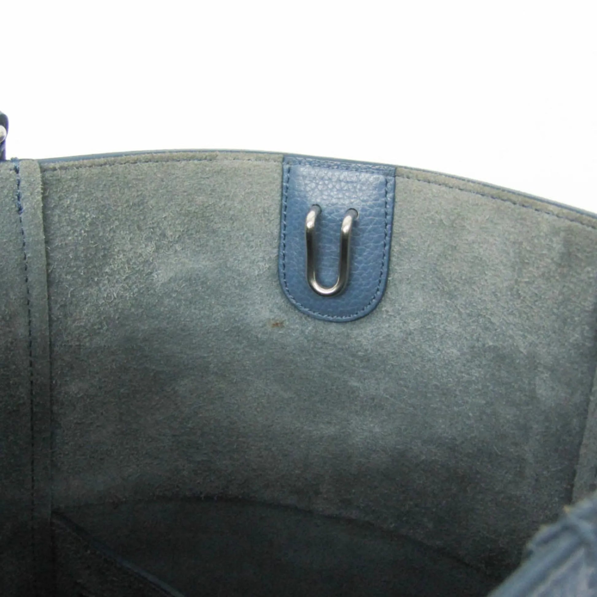 Celine Sangle Seau Calfskin, Blue, Leather, Shoulder Bag