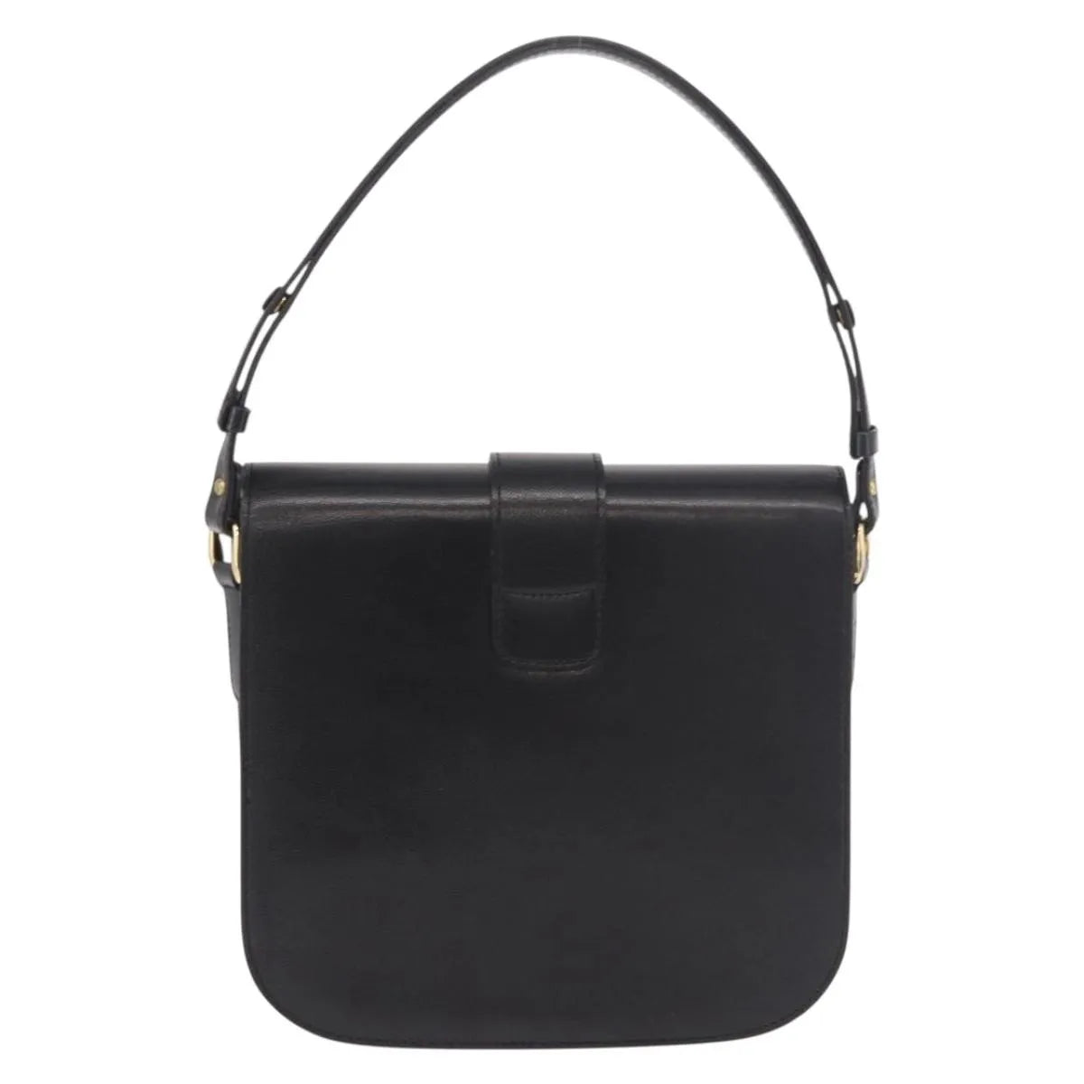 Saint Laurent Vintage Leather, Black, Leather, Handbag
