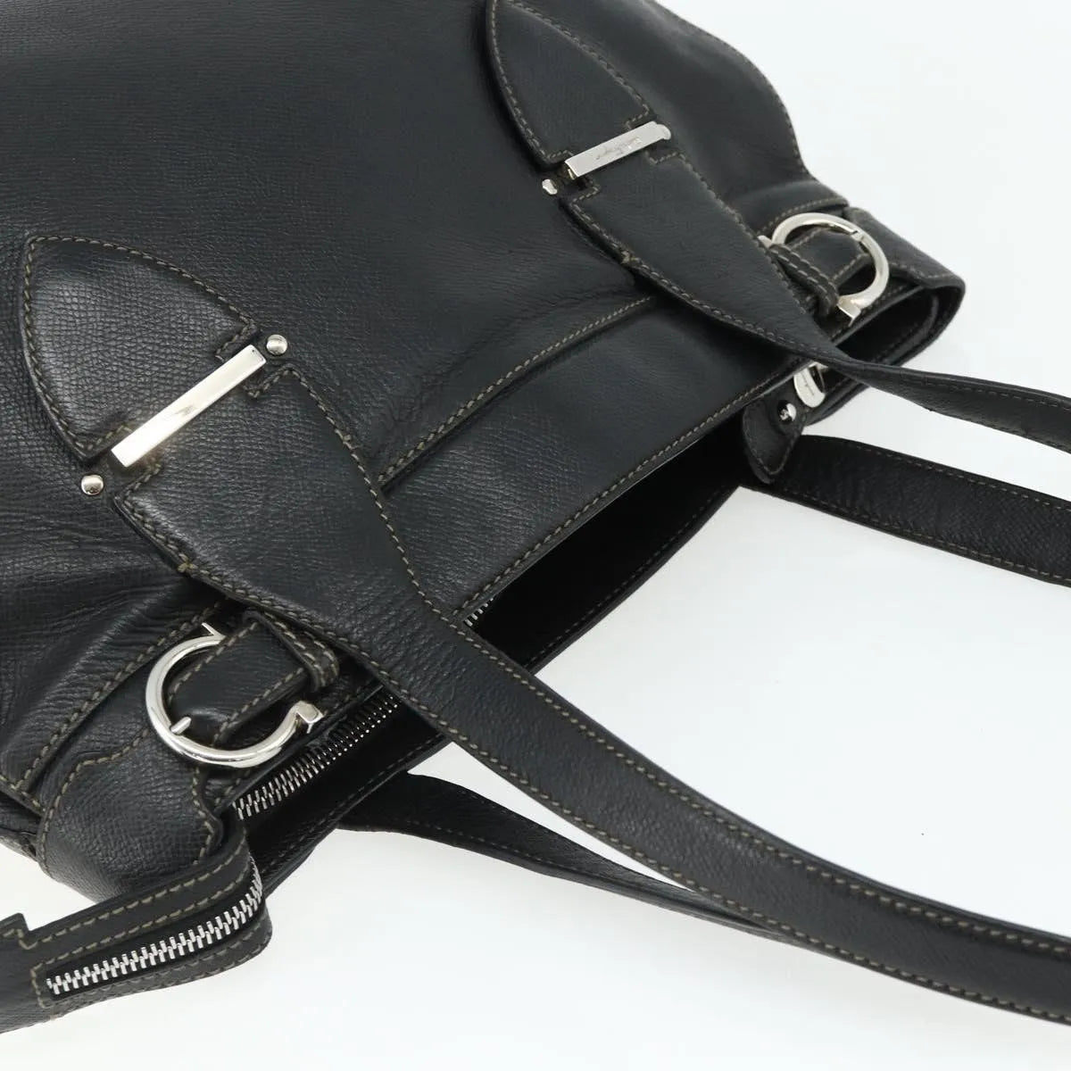 Salvatore Ferragamo Gancini Tote Leather, Multicolour, Leather, Tote Bag