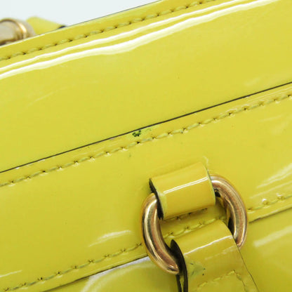 Gucci Bright Bit Convertible Tote Patent leather, Yellow, Patent Leather, Handbag