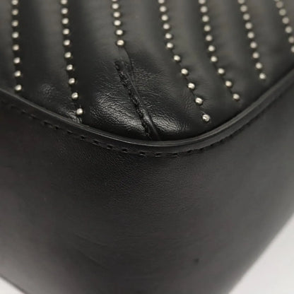 Stella McCartney Stella Star Camera Quilted Faux Leather, Black, Synthetic, Shoulder Bag