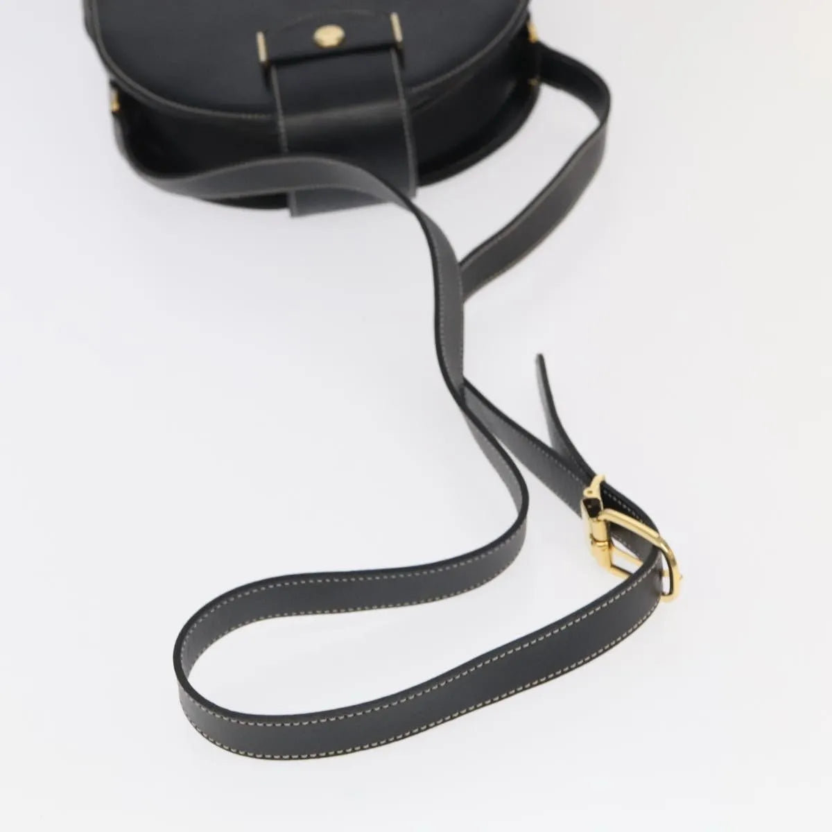 Christian Dior Vintage Leather, Black, Leather, Shoulder Bag