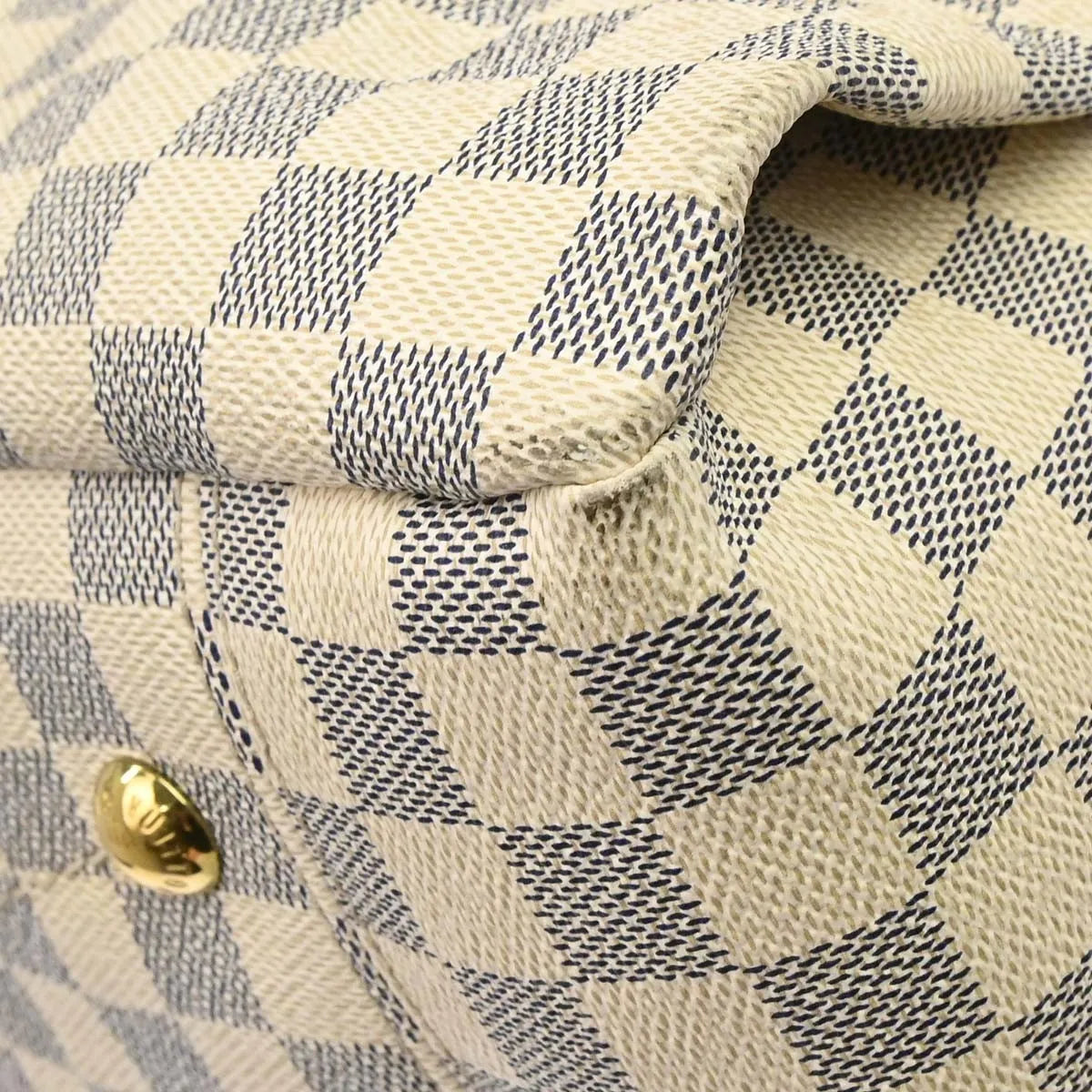 Louis Vuitton Artsy Damier, White, Canvas, Handbag