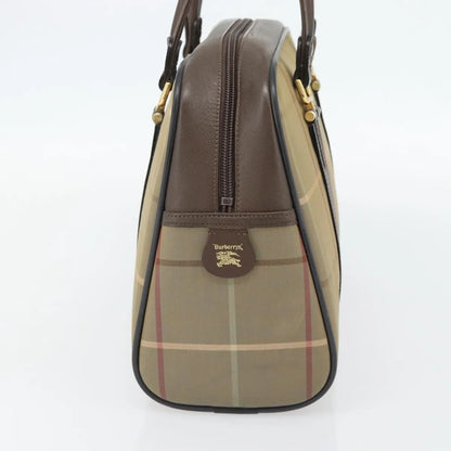 Burberry Nova check boston Canvas, Beige, Canvas, Handbag