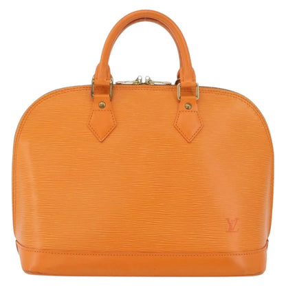 Louis Vuitton Alma Epi, Orange, Leather, Handbag