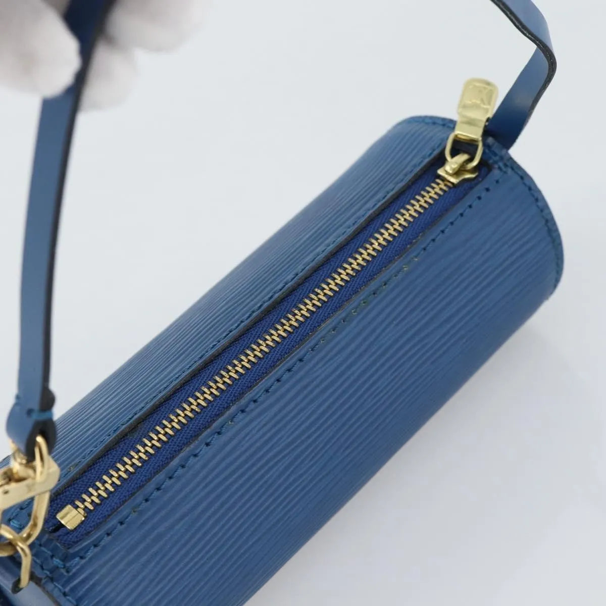 Louis Vuitton Soufflot Pochette Epi Leather, Blue, Leather, Clutch