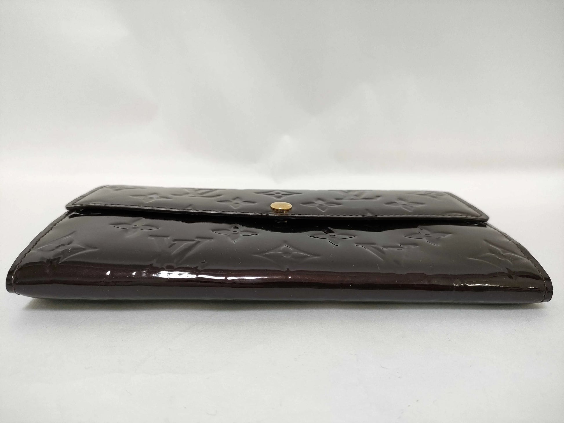 Louis Vuitton Portefeuille Sarah Patent Leather, Burgundy, Patent Leather, Wallet