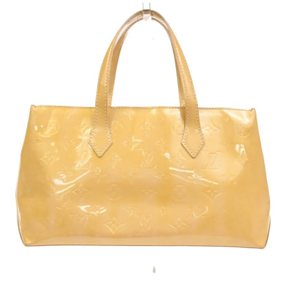 Louis Vuitton Wilshire Monogram Vernis, Beige, Patent Leather, Handbag