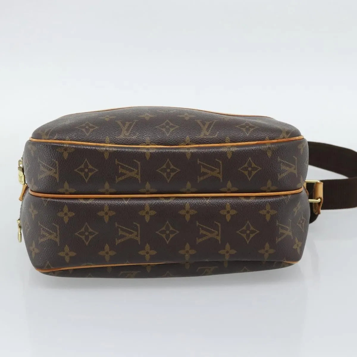 Louis Vuitton Reporter Monogram, Brown, Canvas, Shoulder Bag