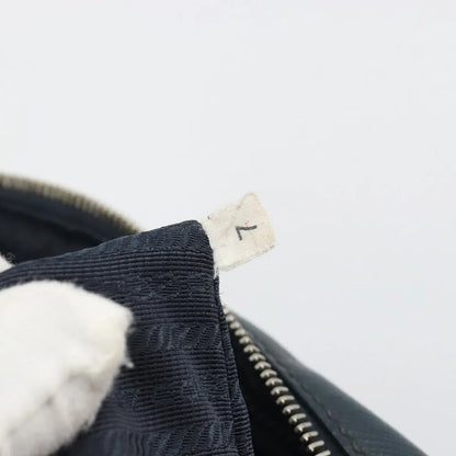 Prada Zip Around Saffiano Leather, Navy, Leather, Briefcase