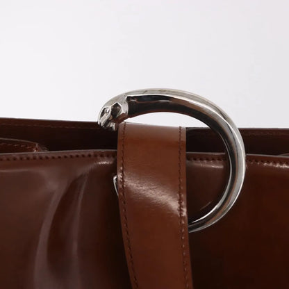 Cartier Panthère Patent leather, Brown, Patent Leather, Backpack