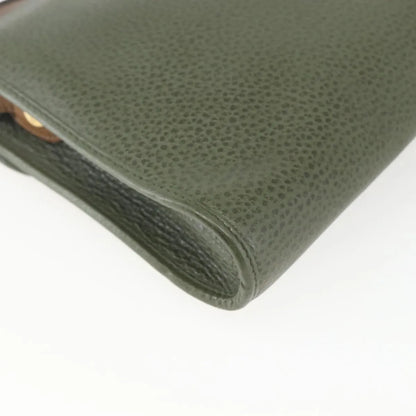Christian Dior Vintage Leather, Khaki, Leather, Shoulder Bag