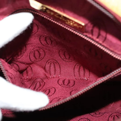 cartier Tasseled Must de Cartier Leather, Beige, Leather, Shoulder Bag