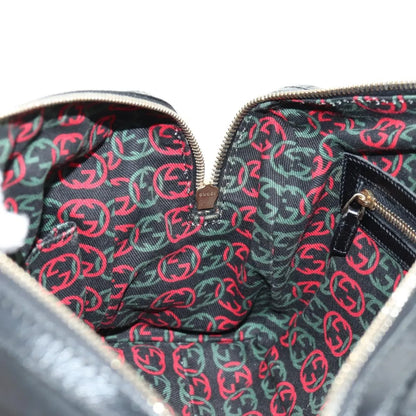 Gucci Britt Boston Duffle Leather, Black, Leather, Handbag
