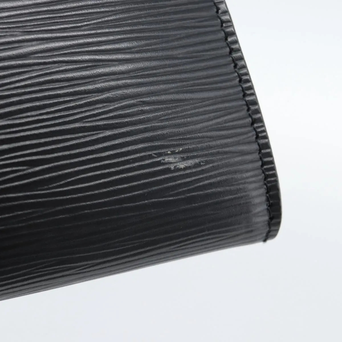 Louis Vuitton Pochette Accessoires Epi, Black, Leather, Clutch