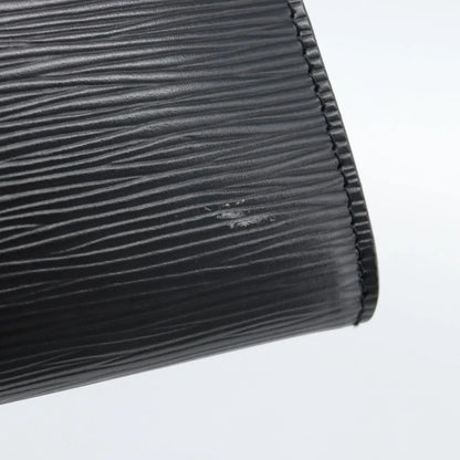 Louis Vuitton Pochette Accessoires Epi, Black, Leather, Clutch