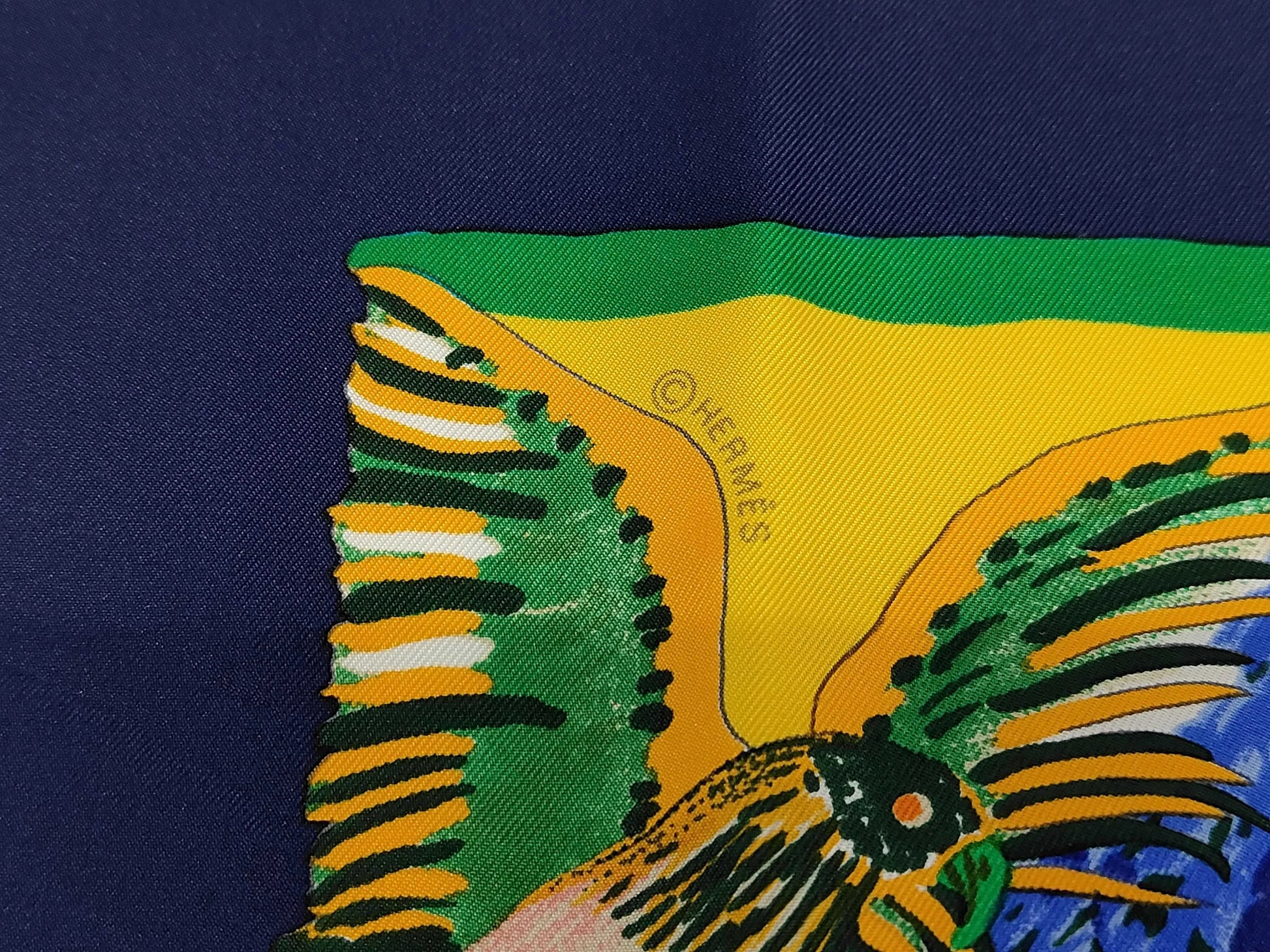 Hermes Carré 90 Silk multicolor, Multicolour, Silk, Scarf