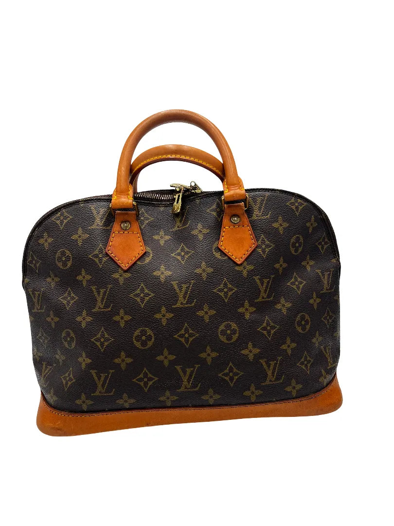 Louis Vuitton Vintage Alma Monogram Canvas, Brown, Canvas, Handbag