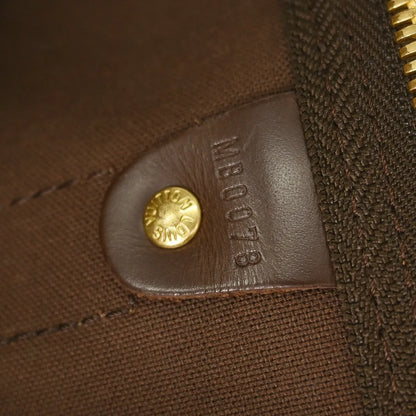 Louis Vuitton Keepall Damier Ebene, Brown, Canvas, Travel Bag