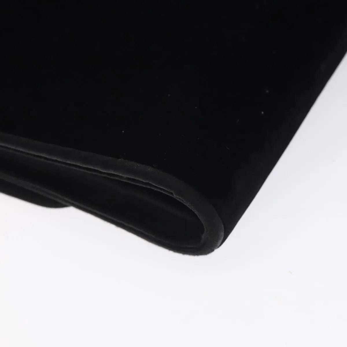 Gucci Vintage Flap Velvet, Black, Velvet, Shoulder Bag