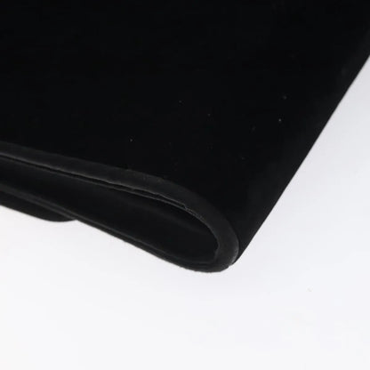 Gucci Vintage Flap Velvet, Black, Velvet, Shoulder Bag