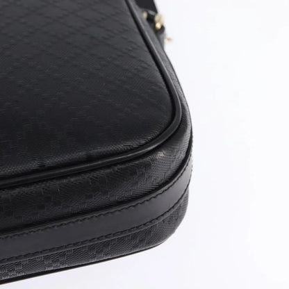 Gucci Bright Convertible Diamante Leather, Black, Leather, Briefcase