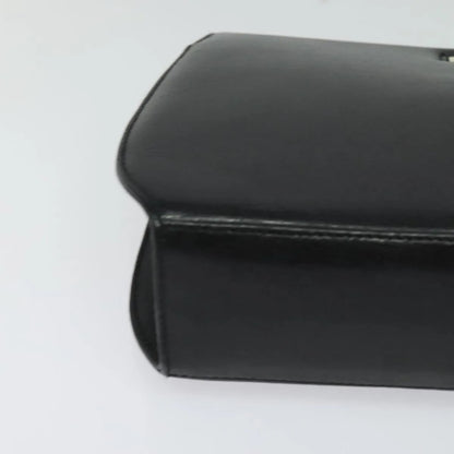 Salvatore Ferragamo Shoulder Leather, Black, Leather, Shoulder Bag
