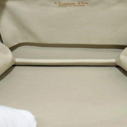 Christian Dior Vintage Leather, Beige, Leather, Shoulder Bag