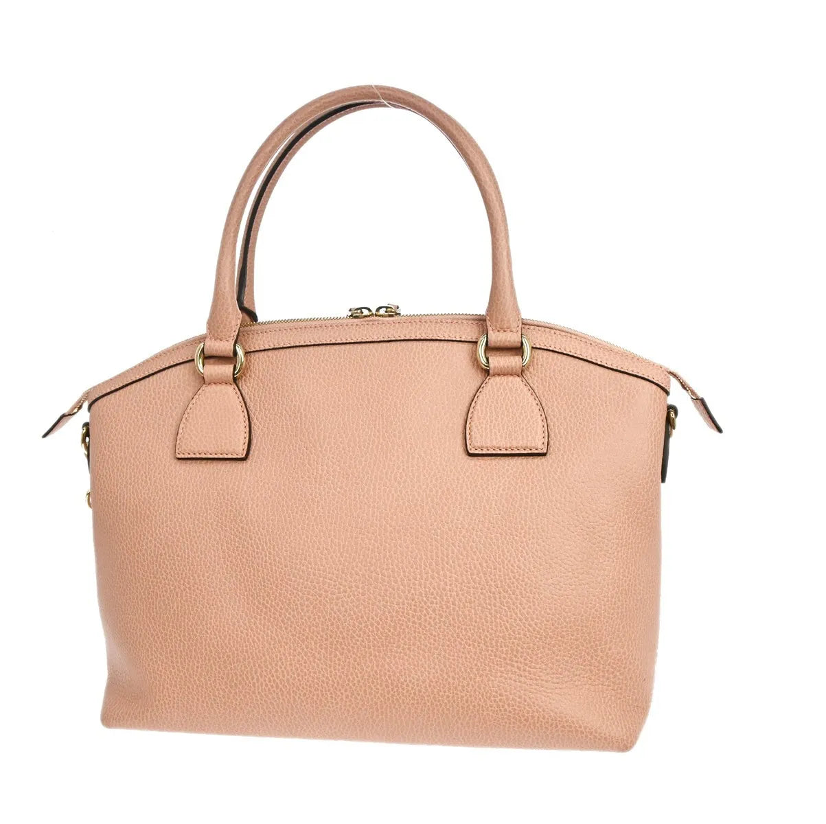 Gucci GG Charm Convertible Dome Satchel Leather, Pink, Leather, Handbag