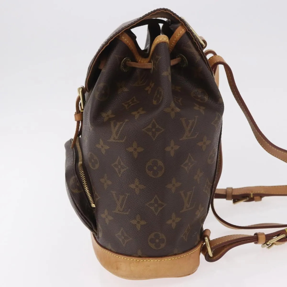 Louis Vuitton Vintage Montsouris Monogram Canvas, Brown, Canvas, Backpack