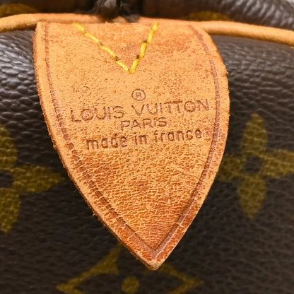 Louis Vuitton Keepall Monogram, Brown, Canvas, Travel Bag