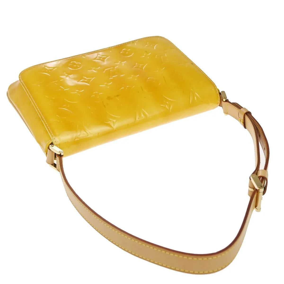 Louis Vuitton Thompson Street Monogram Vernis, Yellow, Patent Leather, Shoulder Bag