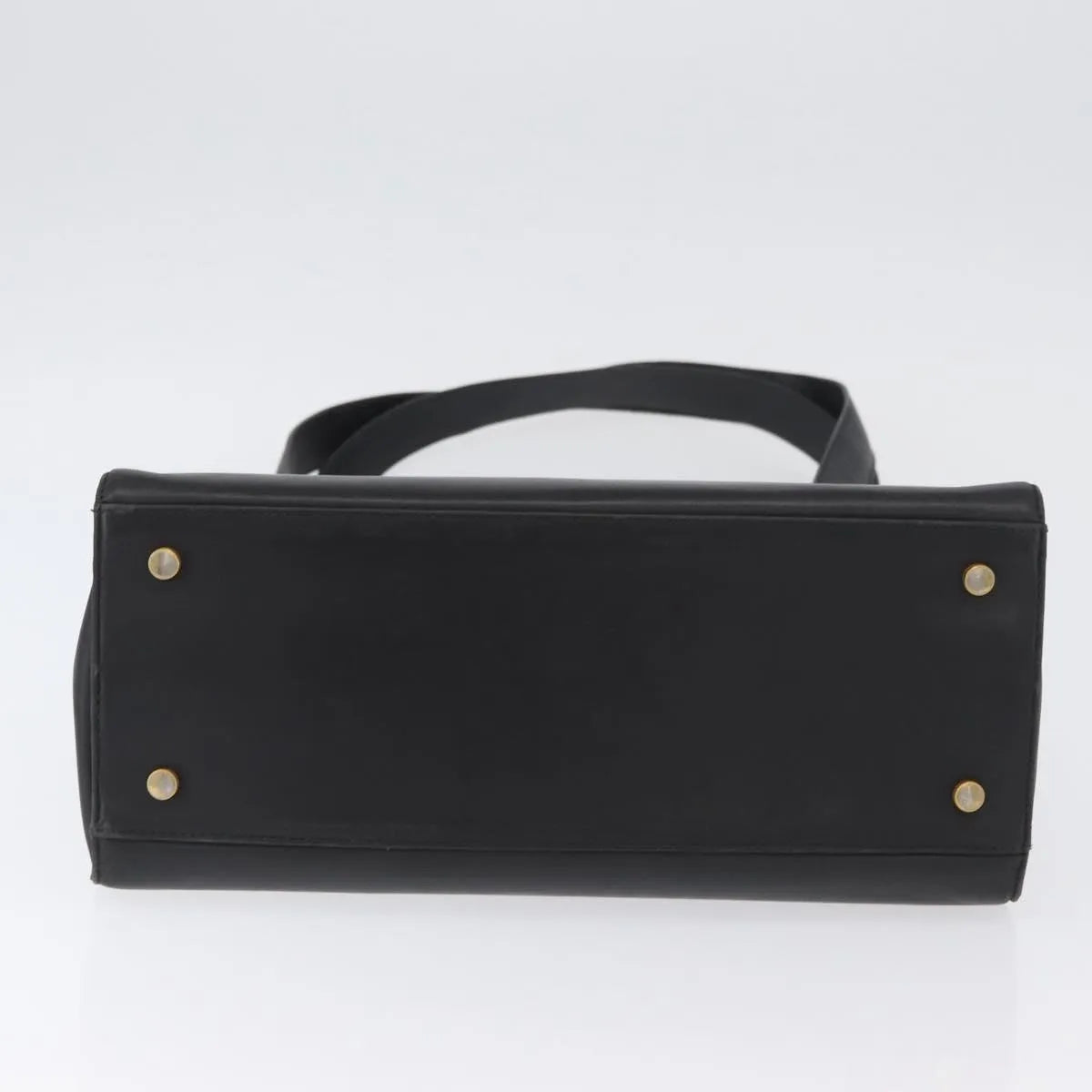 Salvatore Ferragamo Gancini Tote Leather, Black, Leather, Tote Bag