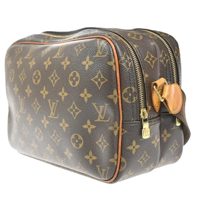 Louis Vuitton Reporter Monogram Canvas, Brown, Canvas, Shoulder Bag