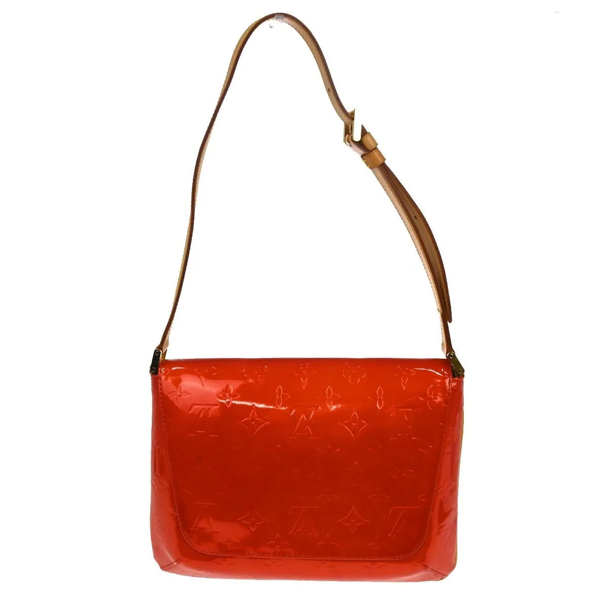 Louis Vuitton Thompson Street Handbag Monogram, Red, Patent Leather, Shoulder Bag