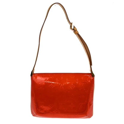 Louis Vuitton Thompson Street Handbag Monogram, Red, Patent Leather, Shoulder Bag