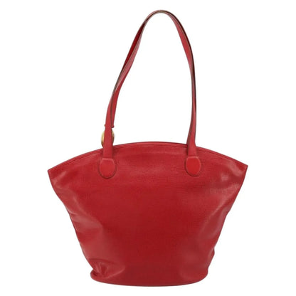 Christian Dior Vintage Tote Leather, Red, Leather, Tote Bag