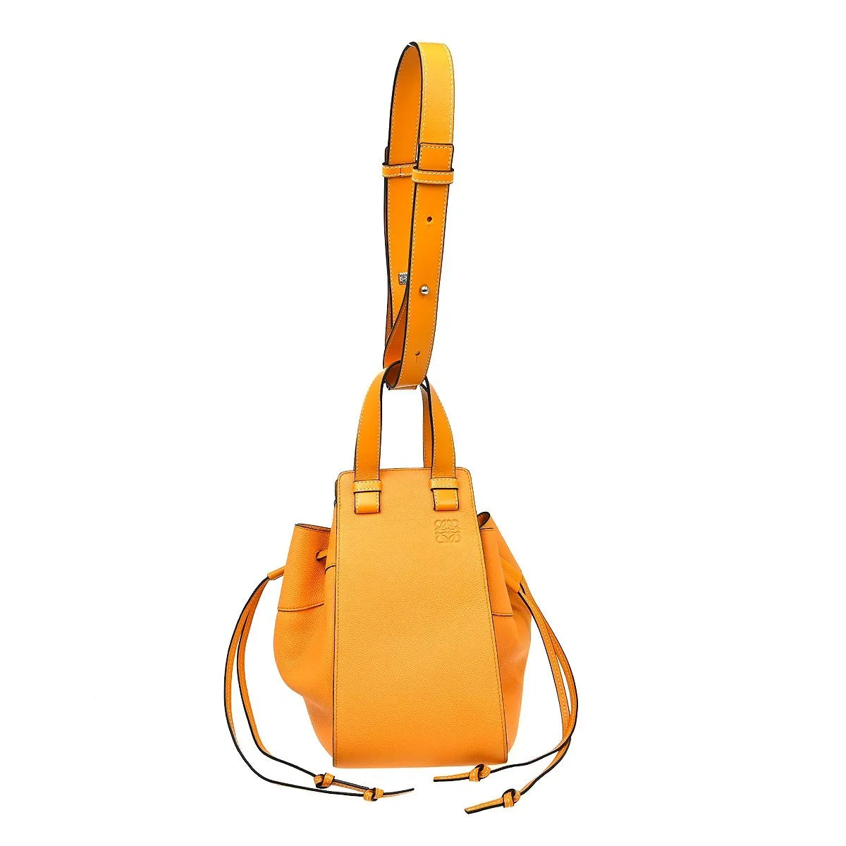Loewe Hammock Leather, Orange, Leather, Handbag