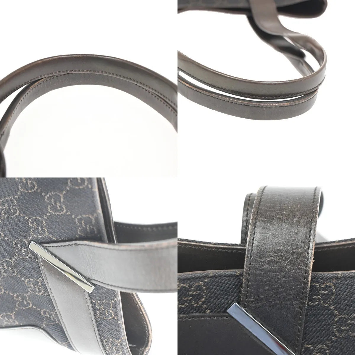 Gucci Vintage GG Coated Canvas, Brown, Canvas, Shoulder Bag